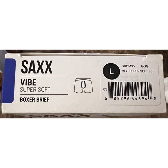 Saxx Vibe Super Soft Ballpark Pouch Boxer Briefs - Gridiron Football Snowman L - Picture 5 of 5